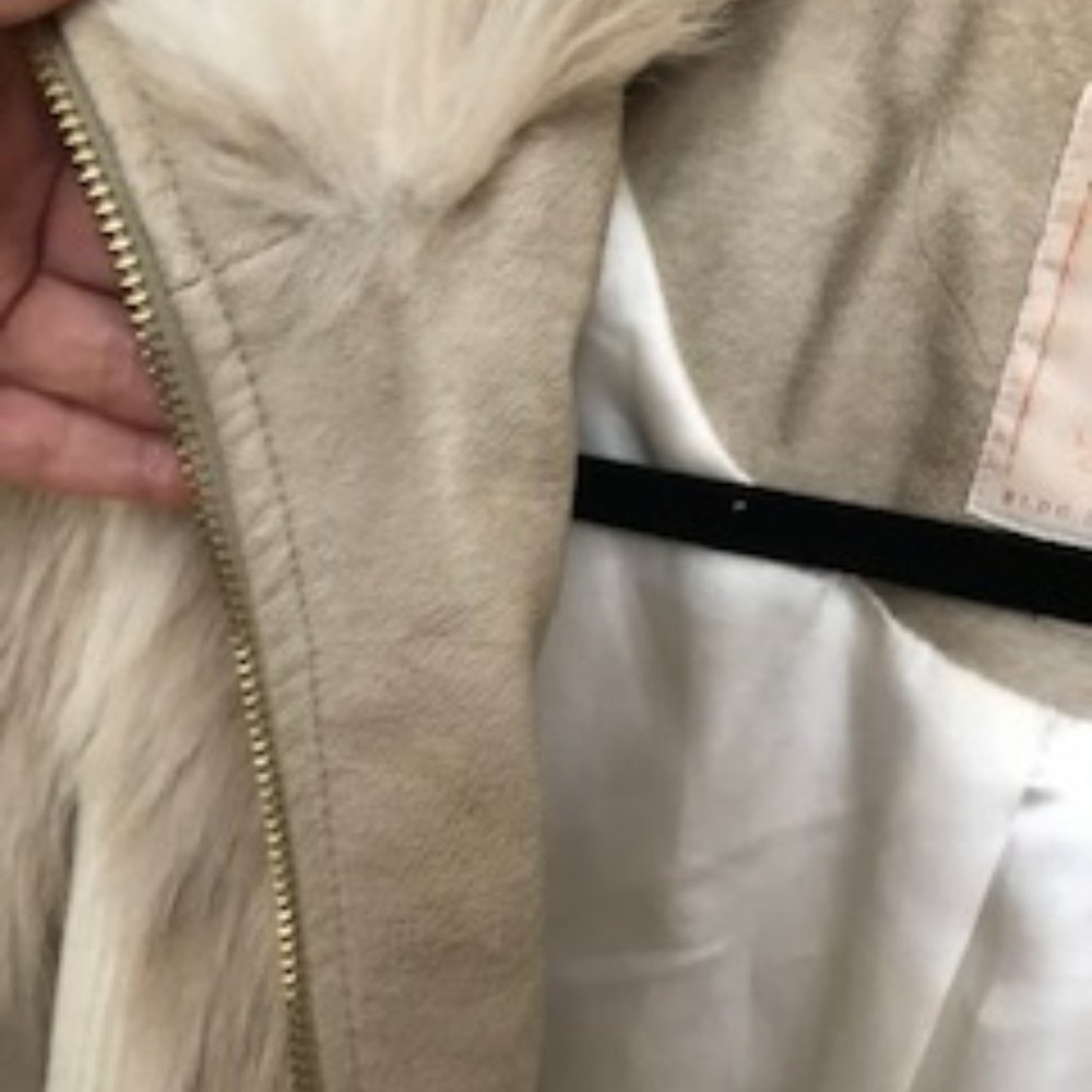 Guess Faux Fur High Pop CollarJacket - Picture 9 of 14